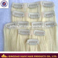 New arrival high quality human hair clip in extensions 28\"